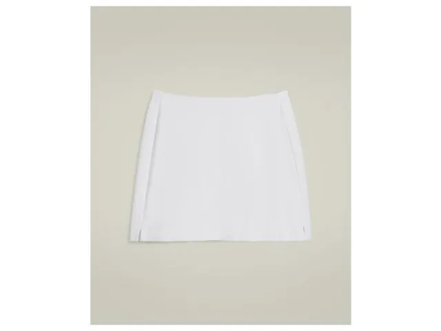 Junior TEAM FLAT FRONT SKIRT BR WH