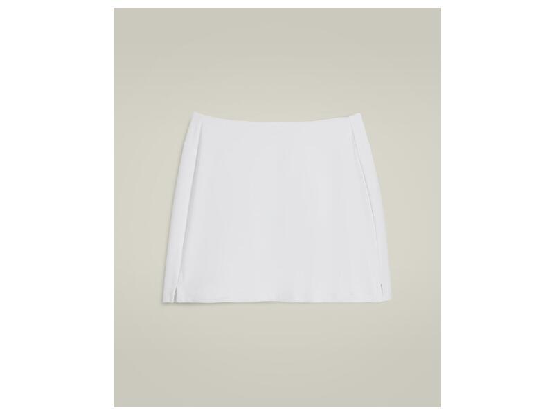 Junior TEAM FLAT FRONT SKIRT BR WH